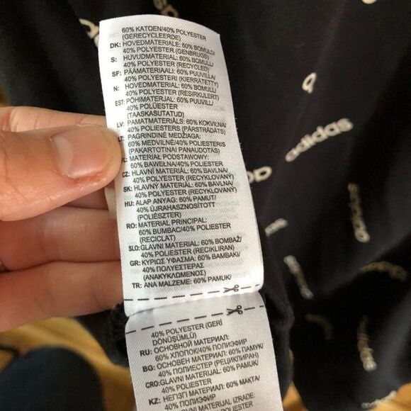 Adidas Large (16 / 18) Graphic‎ Longer Hoodie - Picture 9 of 10